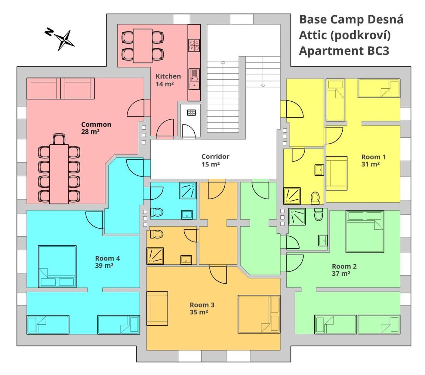 شقة Base Camp Desna الغرفة الصورة
